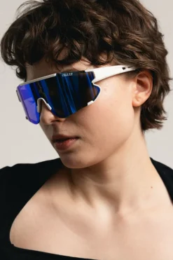 Lex White Blue Mirror