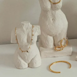 Lia Tiny Oval Necklace Stainless Steel 1pcs