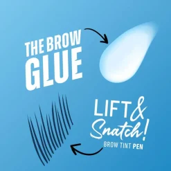 Lift & Snatch! Brow Tint Pen Ash Brown + NYX Professional Make Up The Brow Glue Clear