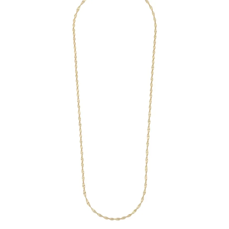 Lisbon Necklace Plain Gold 45cm