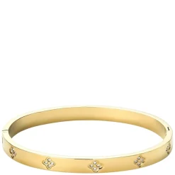 Liv Crystal Clover Bangle Bracelet