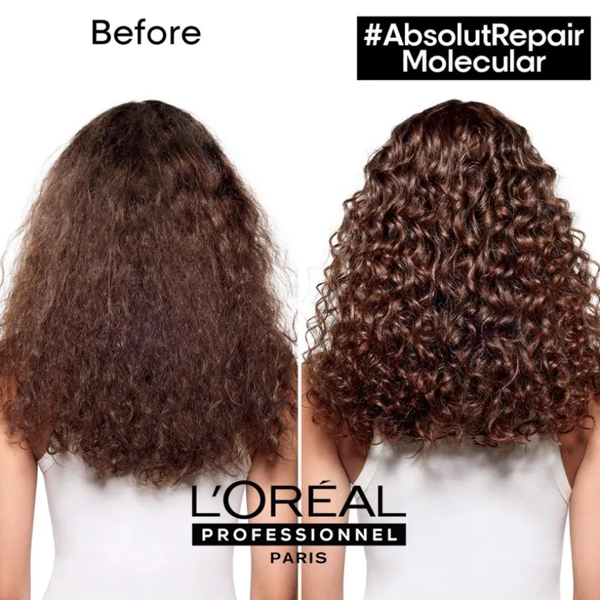 L'Oréal Professionnel Repair Molecular Shampoo, Rinse-Out Serum and Leave-In