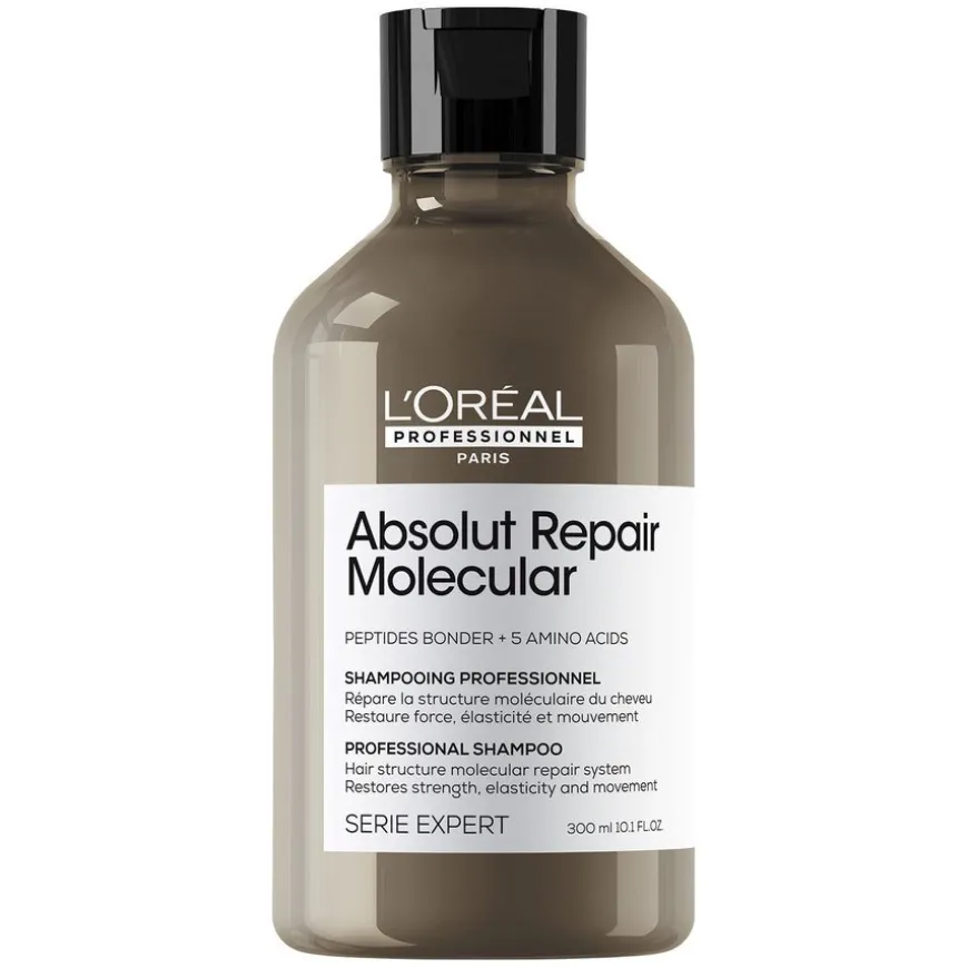 L'Oréal Professionnel Repair Molecular Shampoo, Rinse-Out Serum and Leave-In