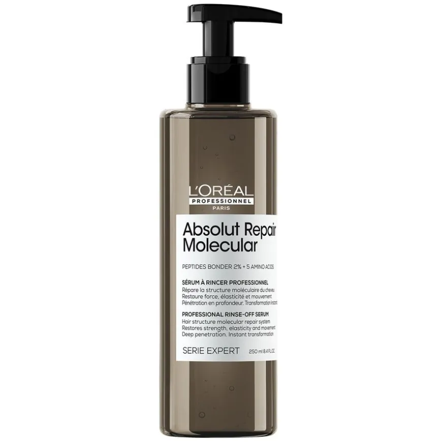 L'Oréal Professionnel Repair Molecular Shampoo, Rinse-Out Serum and Leave-In