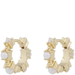 Lucy Small Ring Earrings Gold White Onesize