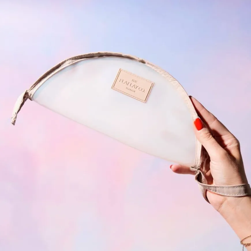 Lunar Flat Lay Makeup Pouch Taupe