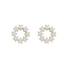 Lurie Round Earring Gold/Clear