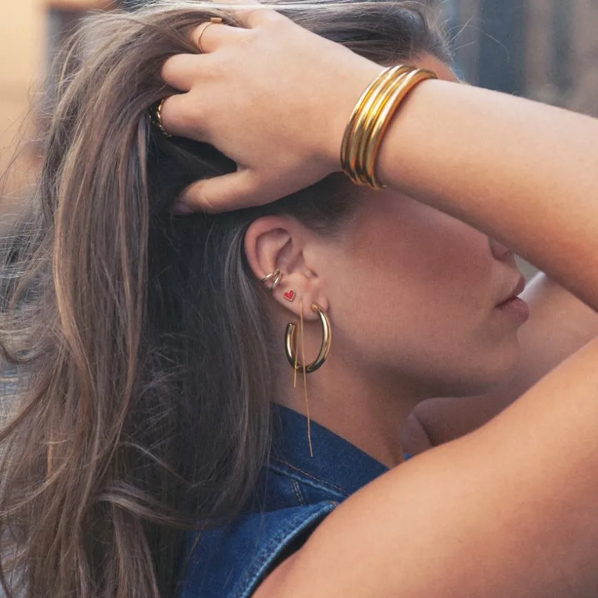 Maeve Statement Bangle Stainless Steel