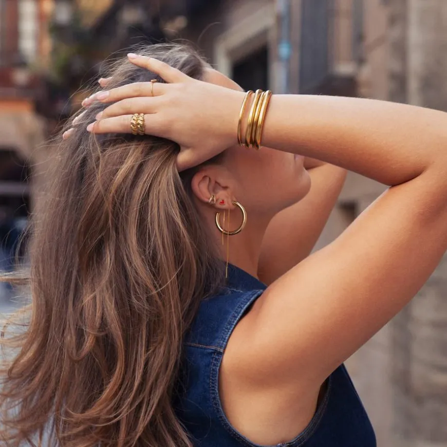 Maeve Statement Bangle Stainless Steel