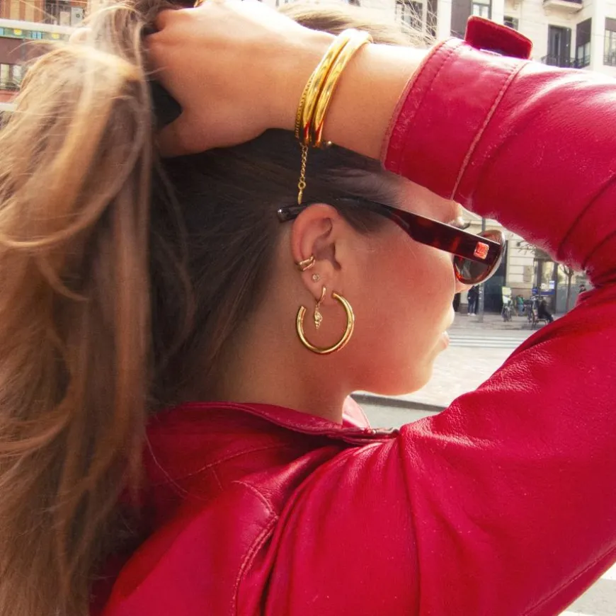 Maeve Statement Bangle Stainless Steel