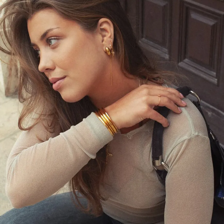 Maeve Statement Bangle Stainless Steel