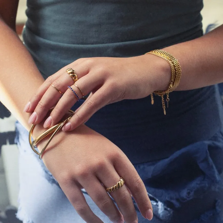 Maeve Statement Bangle Stainless Steel