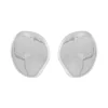 Malibu Big Coin Earring Plain Silver
