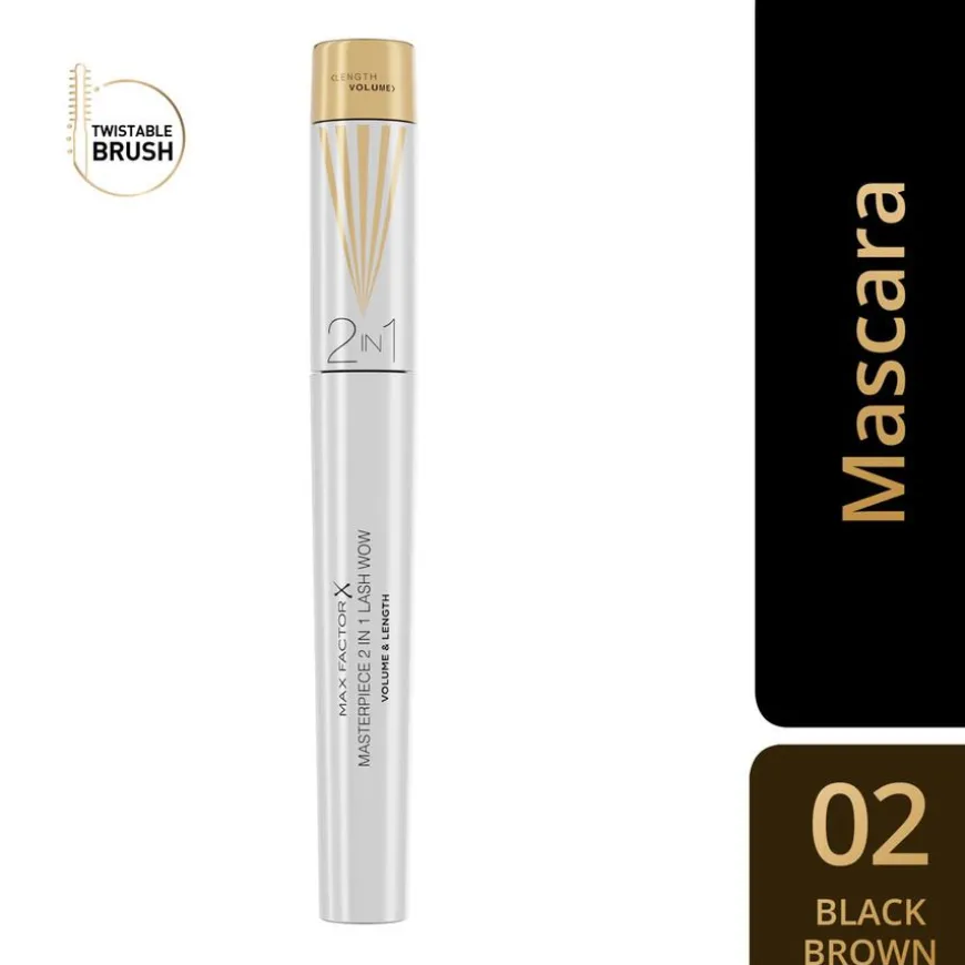 Masterpiece 2-in-1 Lash Wow Mascara 002 Black Brown 7ml