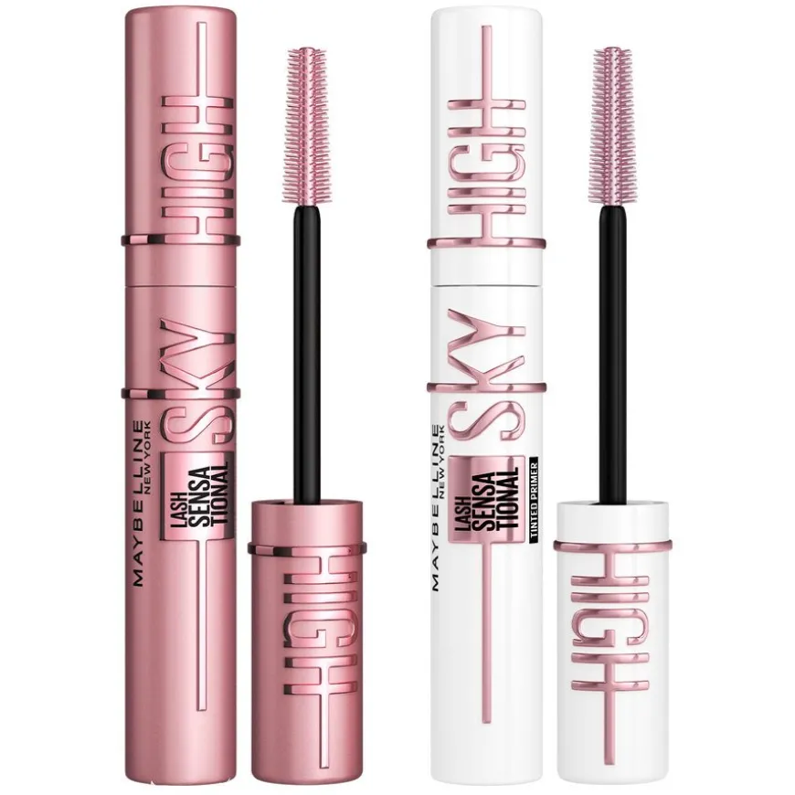 Maybelline Lash Sensational Sky High Mascara Black + Lash Sensational Sky High Tinted Primer