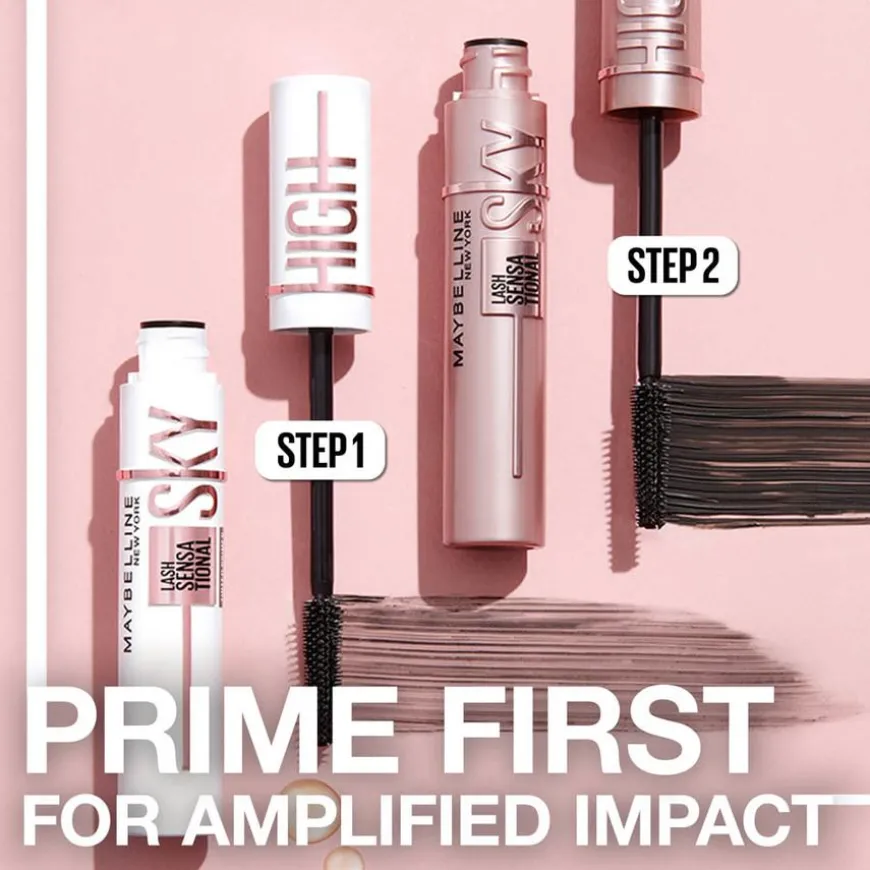 Maybelline Lash Sensational Sky High Mascara Black + Lash Sensational Sky High Tinted Primer