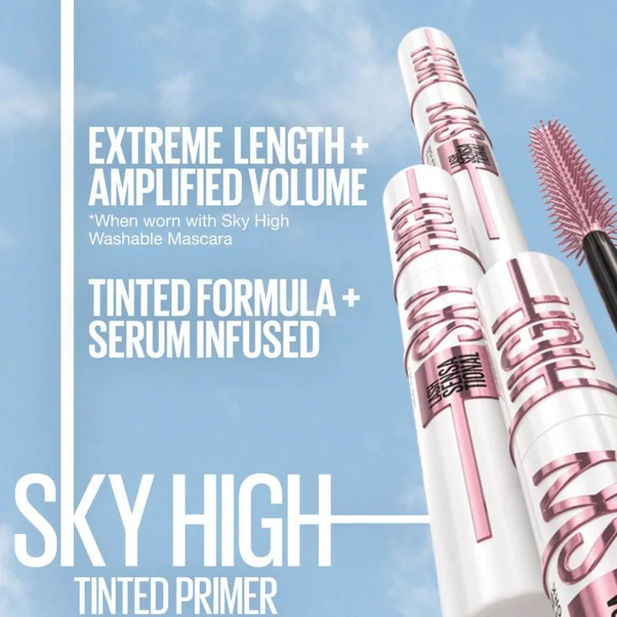 Maybelline Lash Sensational Sky High Mascara Black + Lash Sensational Sky High Tinted Primer