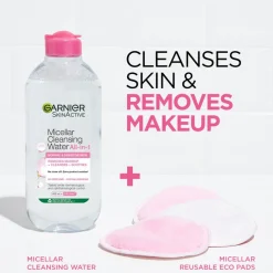 Maybelline Lash Sensational Sky High Mascara Black + Garnier Micellar Cleansing Water Normal & Sensitive Skin