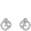 Mayfair Knot Earring Silver/Clear