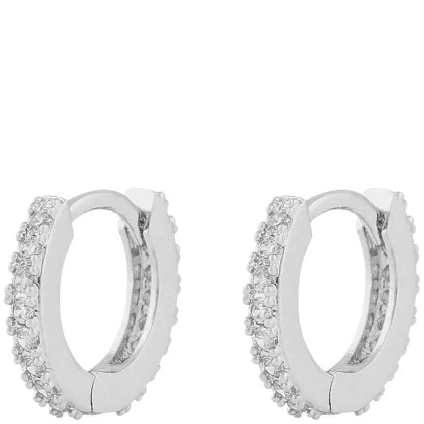 Mayfair Small Ring Earring Silver/Clear