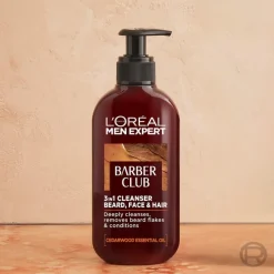 Men Expert Barber Club Beard + Face + Hair 3-In-1 Wash 200ml