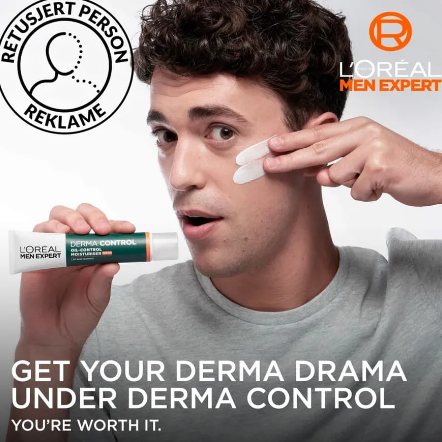 Men Expert Derma Control Oil-Control SPF30 Moisturiser 40ml