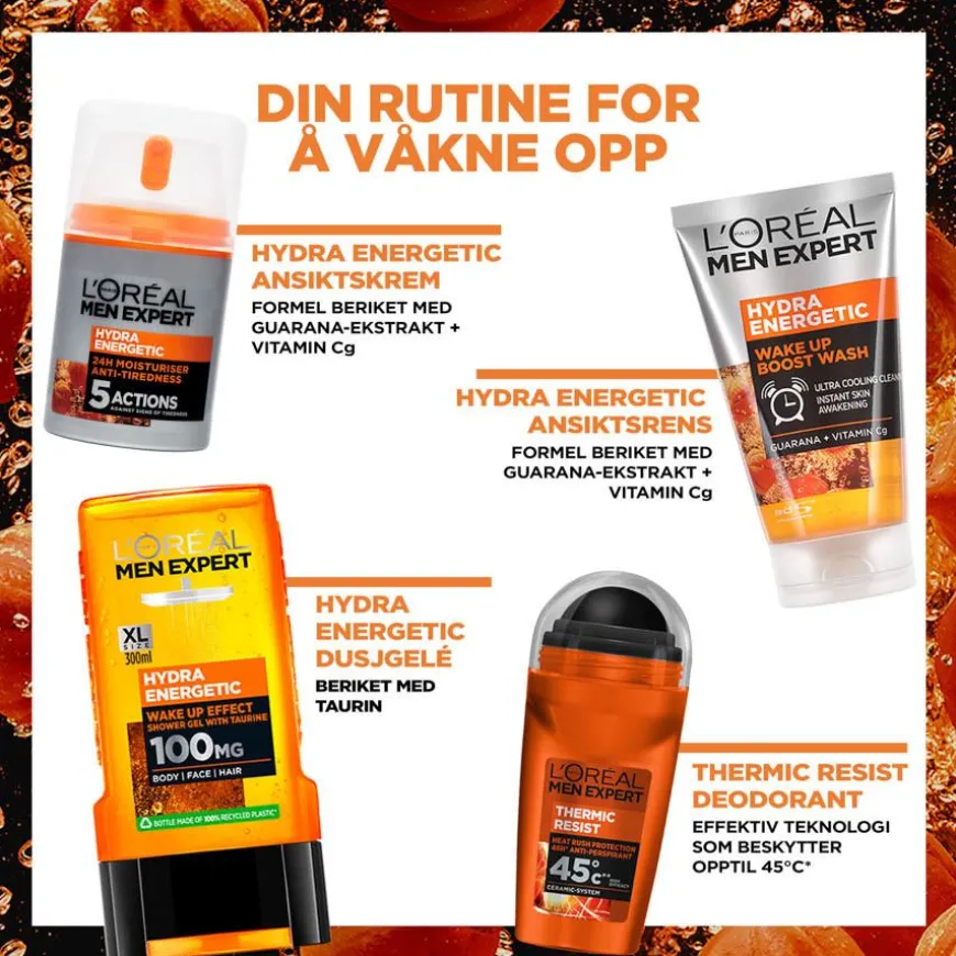 Men Expert Hydra Energetic Wake Up Boost Wash 100ml