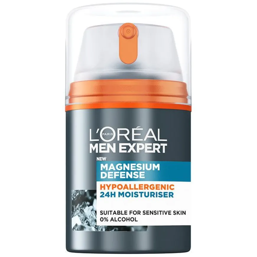 Men Expert Magnesium Defence Hypoallergenic 24H Moisturizer 50ml