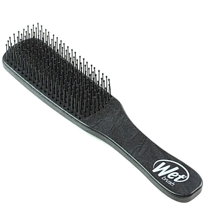 Mens Detangler Black Leather