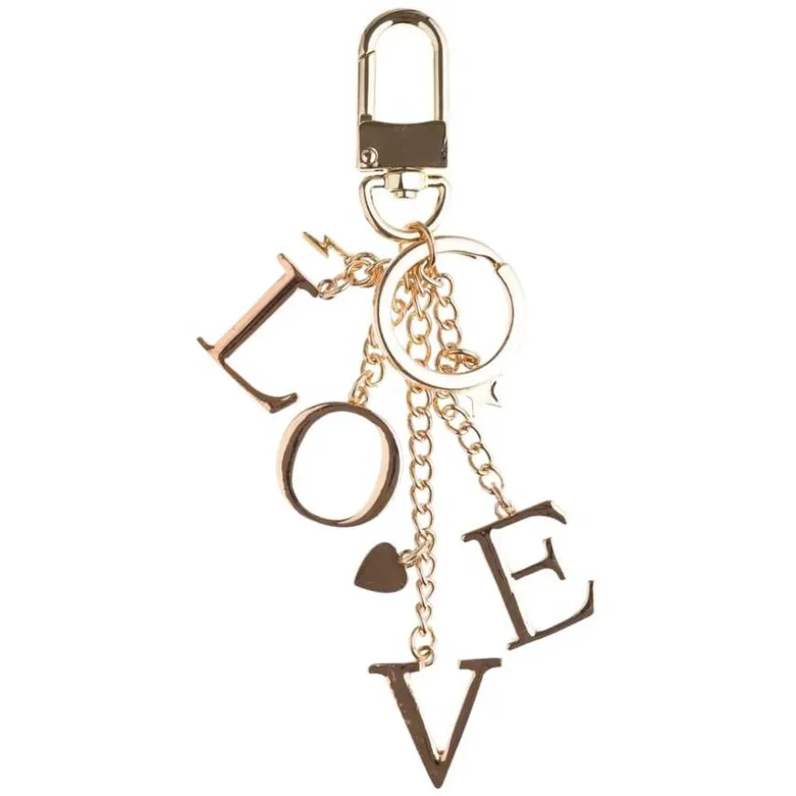 Metal Love Charm Gold