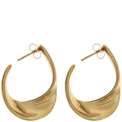 Mia Statement Vintage Hoop Earrings Stainless Steel