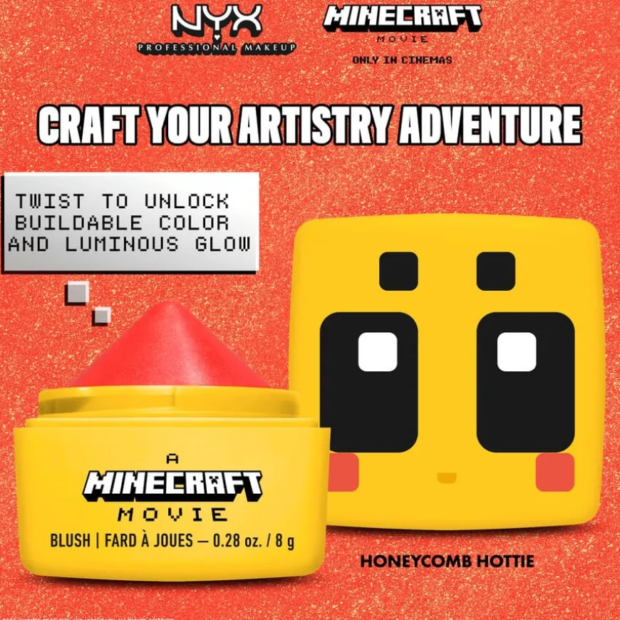 Minecraft Movie Balm Blush 04 Honeycomb Hottie 8g
