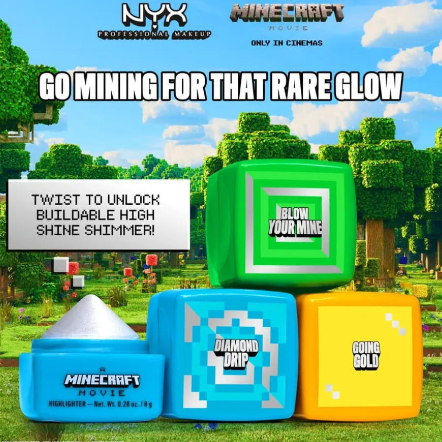 Minecraft Movie Highlighter Balm 03 Going Gold 8g