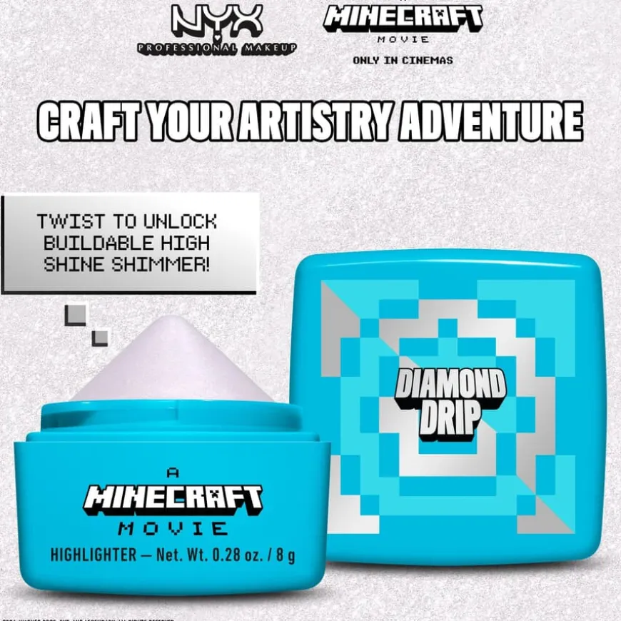 Minecraft Movie Highlighter Balm 02 Diamond Drip 8g