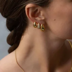 Mini Drop Earrings Gold