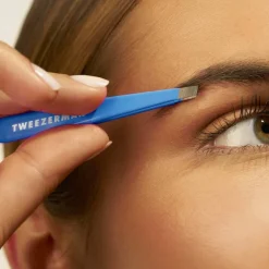 Mini Slant Tweezer Bahama Blue