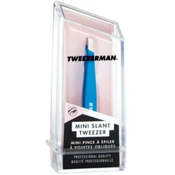 Mini Slant Tweezer Bahama Blue