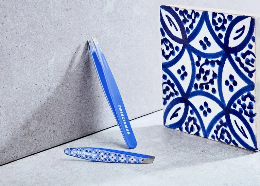 Mini Slant Tweezer Lisbon Sea