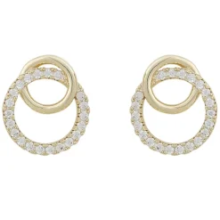 Mona Irregular Earring Gold/Clear