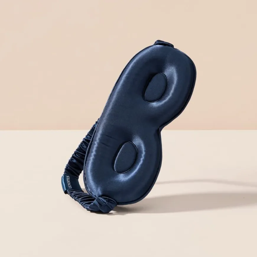 Mulberry Silk Contour Sleep Mask Navy 1pcs