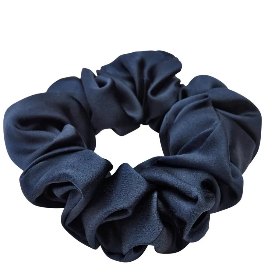 Mulberry Silk Scrunchie Blue