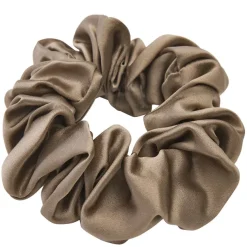 Mulberry Silk Scrunchie Brown