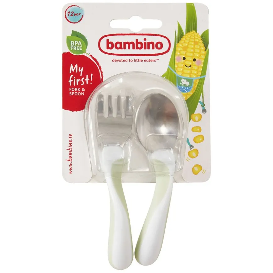 My First Fork & Spoon Mint