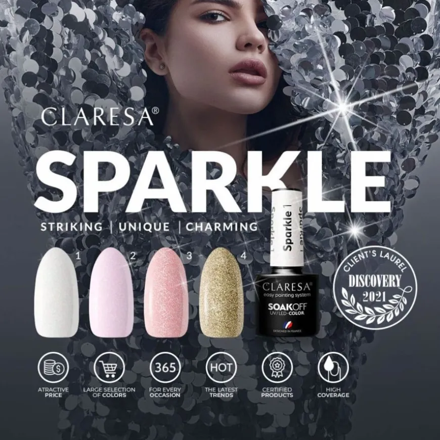 Nail Polish Hybrid Soak Off Sparkle 03 5ml