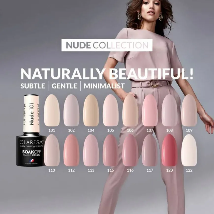 Nail Polish Hybrid Soak Off Nude 122 5ml