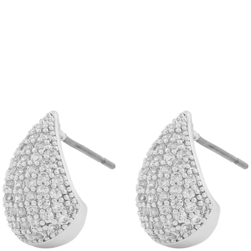 Naomi Drop Earring Silver/Clear