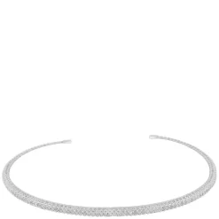 Naomi Small Stone Cuff Bracelet Silver/Clear