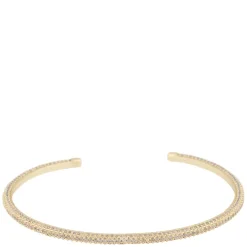 Naomi Small Stone Cuff Bracelet Gold/Clear