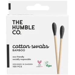 Natural Cotton Swabs Black 100pcs