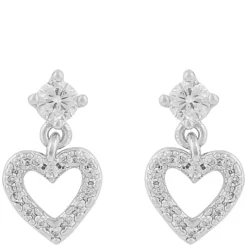 Nisi Heart Earring Silver Onesize